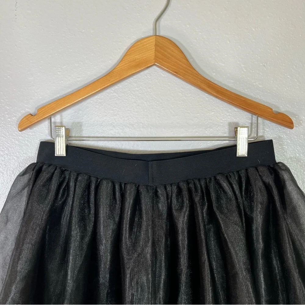 Black tulle tutu skirt Halloween costume adult L/XL witch fairy gothic festival - Picture 5 of 8